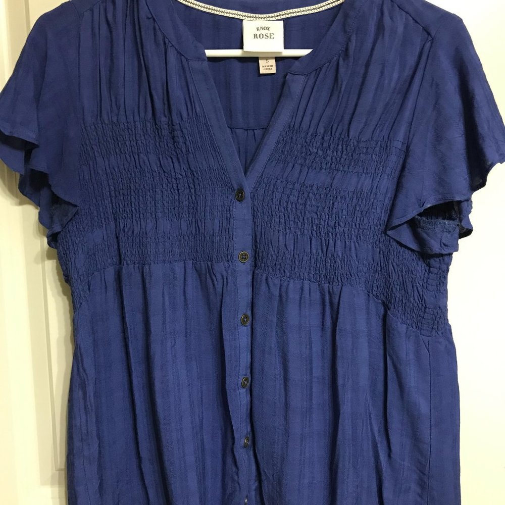 Royal Blue Blouse